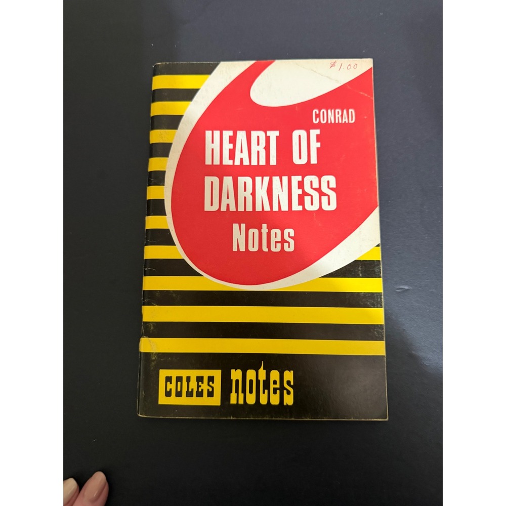 Vintage Coles Notes Heart of Darkness Joseph Conrad Study Guide Paperback 1963
